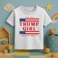 Proud Trump America Flag Toddler T-Shirt thumb 3