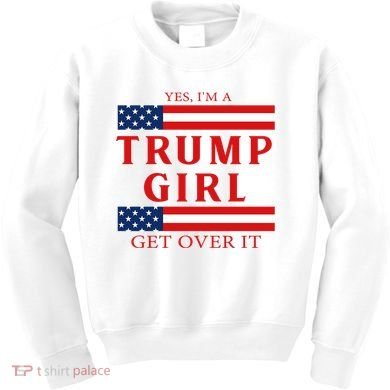 Proud Trump America Flag Kids Sweatshirt