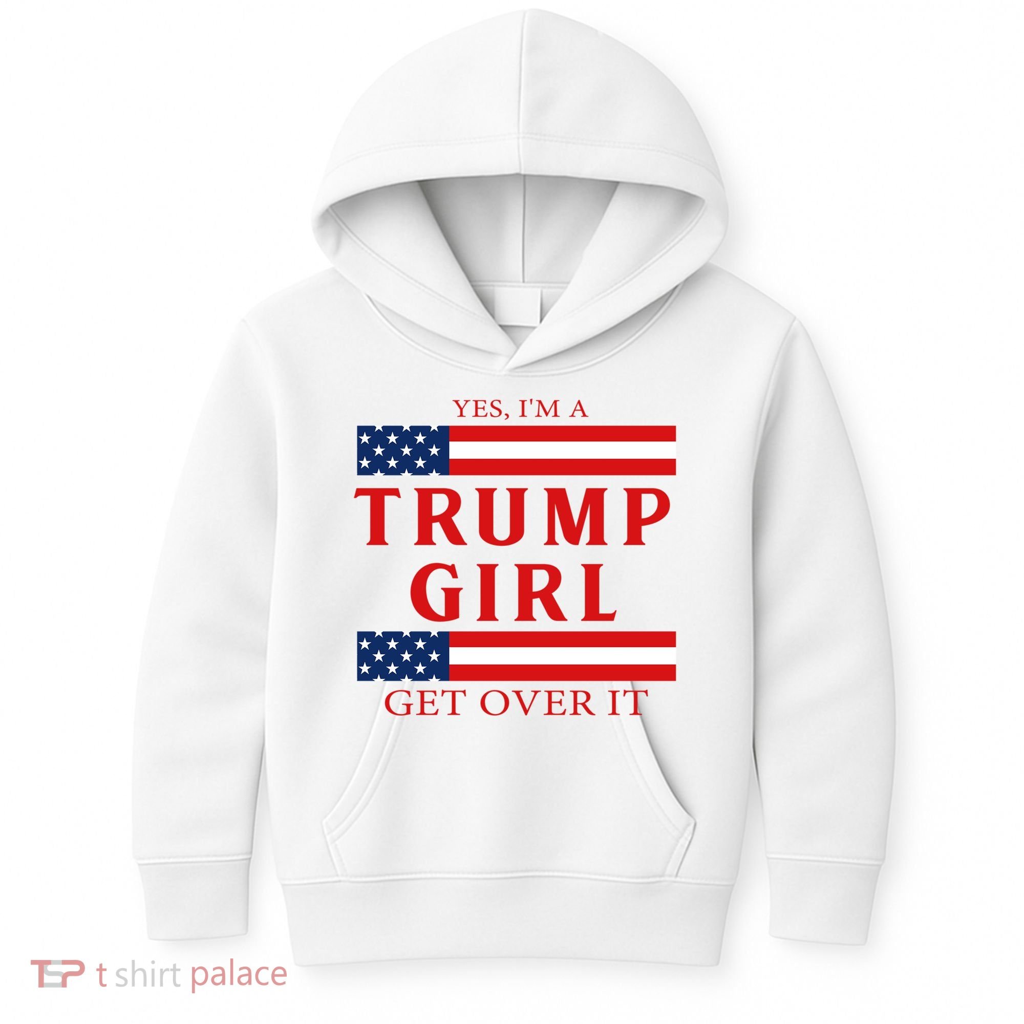 Proud Trump America Flag Kids Hoodie