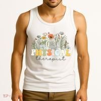 Physical Therapist Assistant Therapy PT Month Tank Top thumb 3