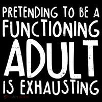 Pretending To A Functioning Adult Is Exhausting Women's Tank Top thumb 5