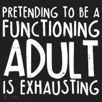 Pretending To A Functioning Adult Is Exhausting Golf Towel thumb 3