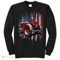 Patriotic Tractor American Flag Tractor Farmer Farm Gift Sweatshirt thumb 0