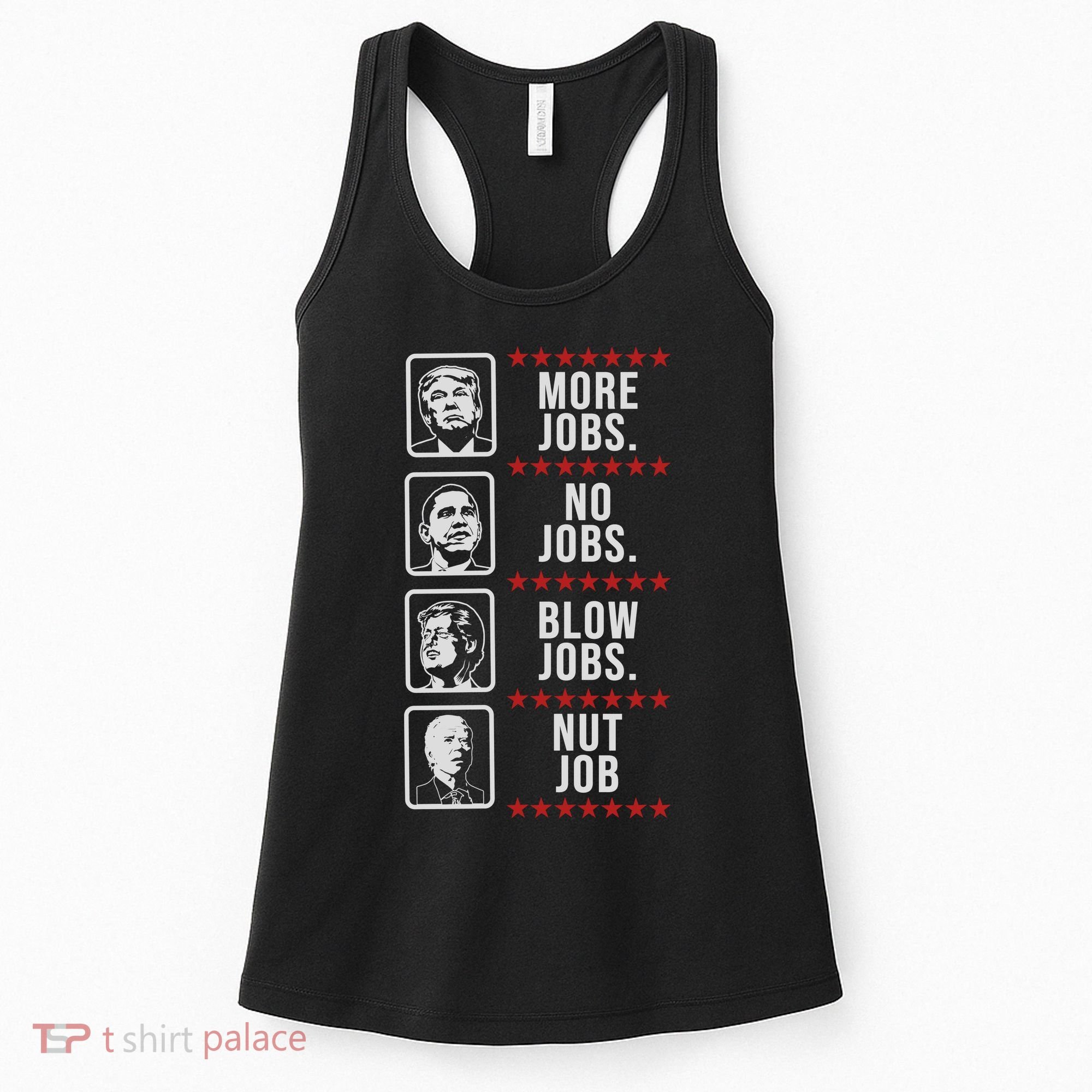 Political Trump Anti Biden Obama Clinton Funny Women's Tank Top