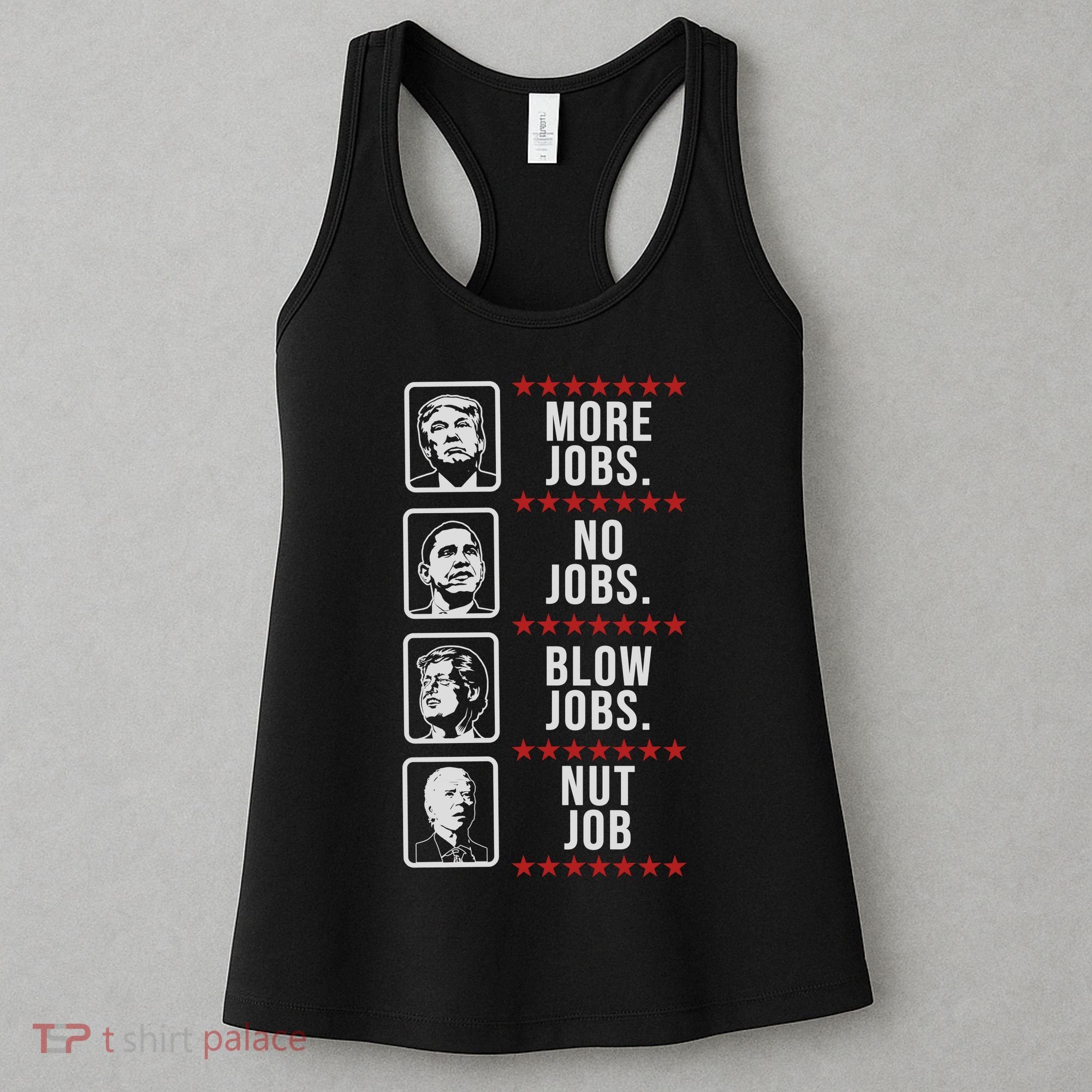 Political Trump Anti Biden Obama Clinton Funny Women's Tank Top
