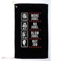 Political Trump Anti Biden Obama Clinton Funny Golf Towel thumb 0
