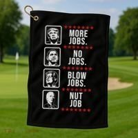 Political Trump Anti Biden Obama Clinton Funny Golf Towel thumb 1