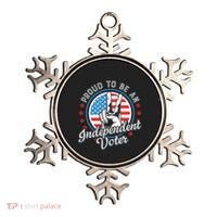 Proud To Be An Independent Voter Think For Myself Ornament thumb 0