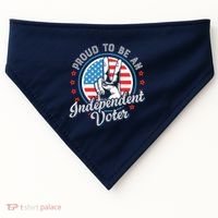 Proud To Be An Independent Voter Think For Myself USA-Made Doggie Bandana thumb 0