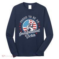 Proud To Be An Independent Voter Think For Myself Long Sleeve Shirt thumb 0
