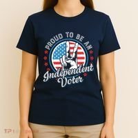 Proud To Be An Independent Voter Think For Myself T-Shirt thumb 4