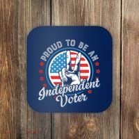Proud To Be An Independent Voter Think For Myself Coaster thumb 0