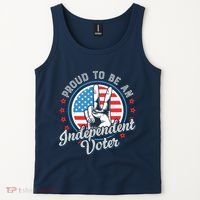 Proud To Be An Independent Voter Think For Myself Tank Top thumb 2