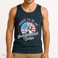 Proud To Be An Independent Voter Think For Myself Tank Top thumb 3