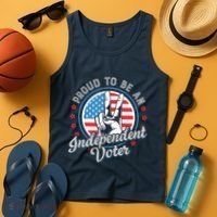 Proud To Be An Independent Voter Think For Myself Tank Top thumb 4