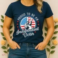 Proud To Be An Independent Voter Think For Myself Women's T-Shirt thumb 2