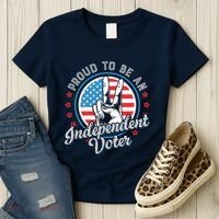 Proud To Be An Independent Voter Think For Myself Women's T-Shirt thumb 3