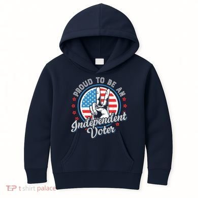 Proud To Be An Independent Voter Think For Myself Kids Hoodie