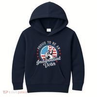 Proud To Be An Independent Voter Think For Myself Kids Hoodie thumb 0