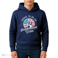 Proud To Be An Independent Voter Think For Myself Kids Hoodie thumb 4