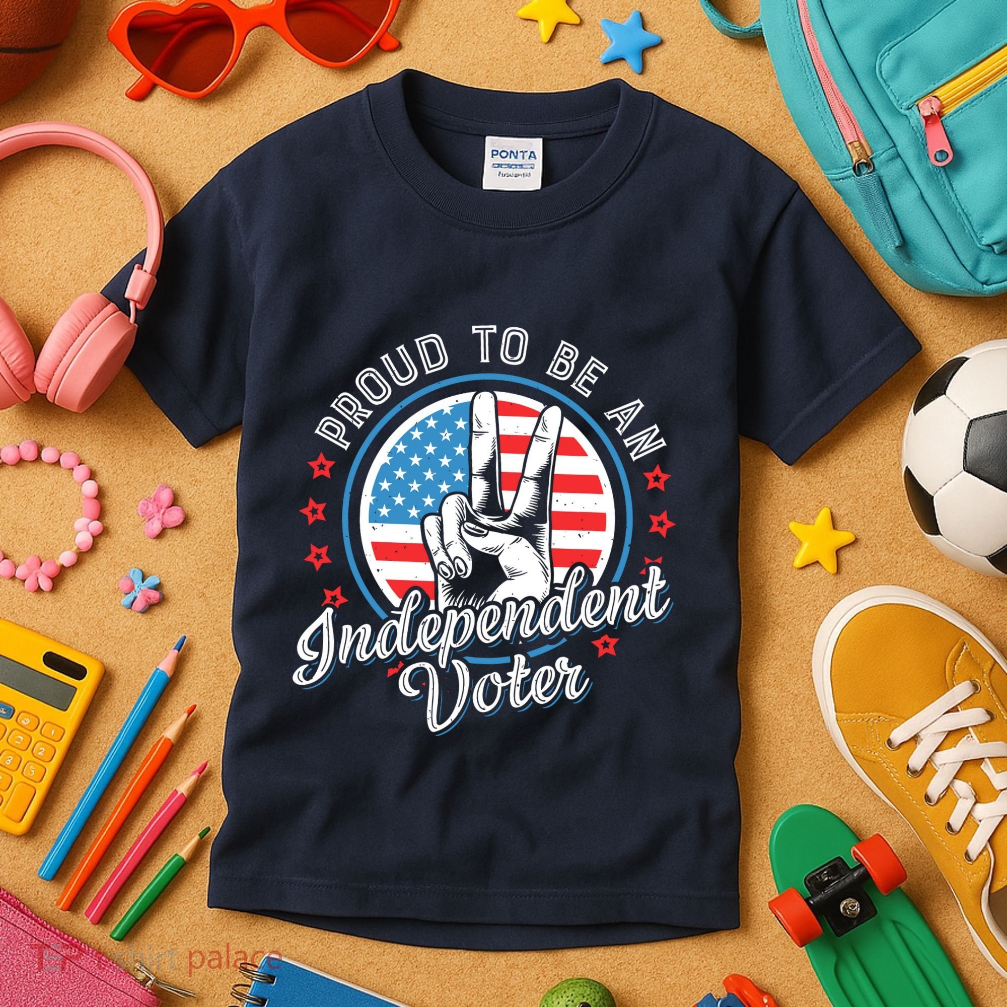 Proud To Be An Independent Voter Think For Myself Kids T-Shirt
