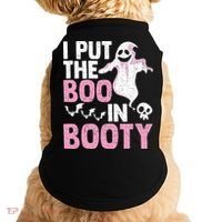 Put The Boo In Booty Funny Halloween Ghost Lover Joke Fan Doggie Tank thumb 0