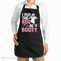 Put The Boo In Booty Funny Halloween Ghost Lover Joke Fan Apron thumb 2