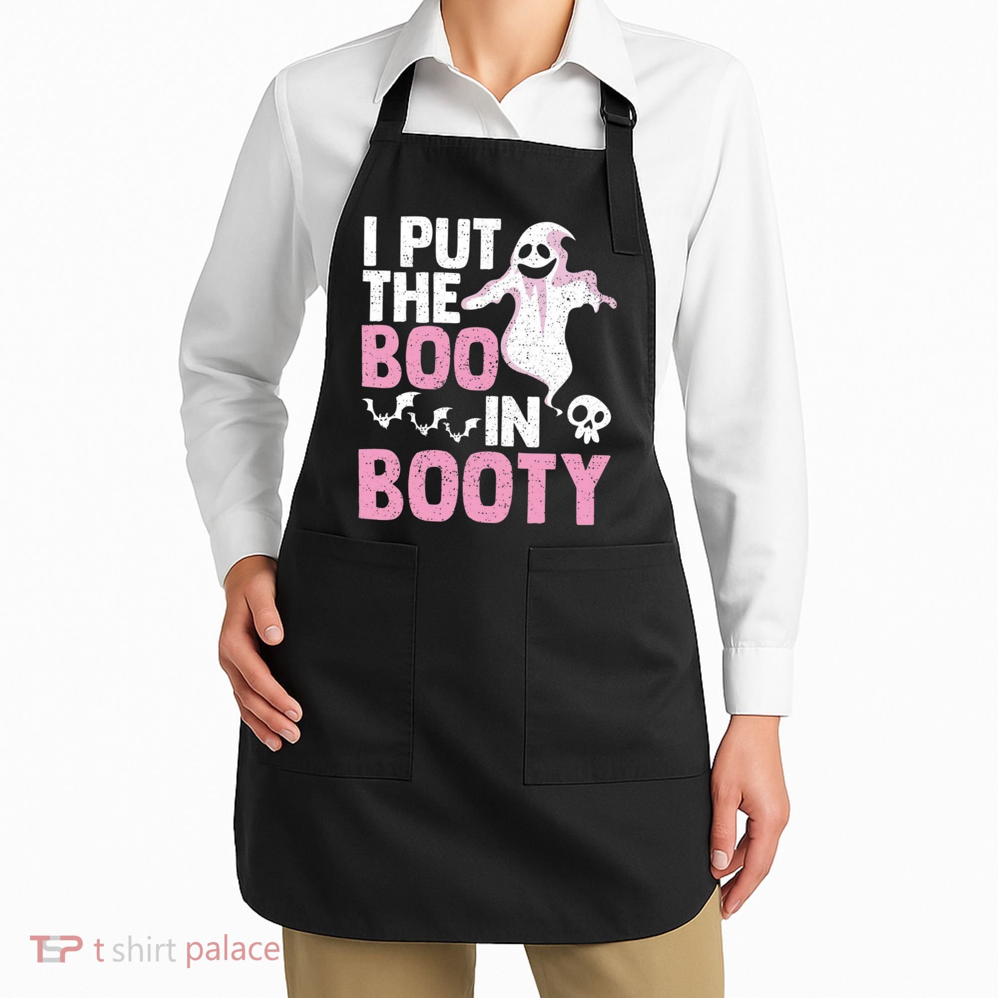 Put The Boo In Booty Funny Halloween Ghost Lover Joke Fan Apron
