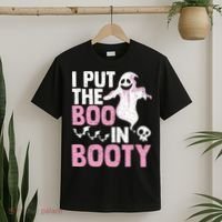 Put The Boo In Booty Funny Halloween Ghost Lover Joke Fan T-Shirt thumb 2