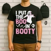 Put The Boo In Booty Funny Halloween Ghost Lover Joke Fan T-Shirt thumb 6