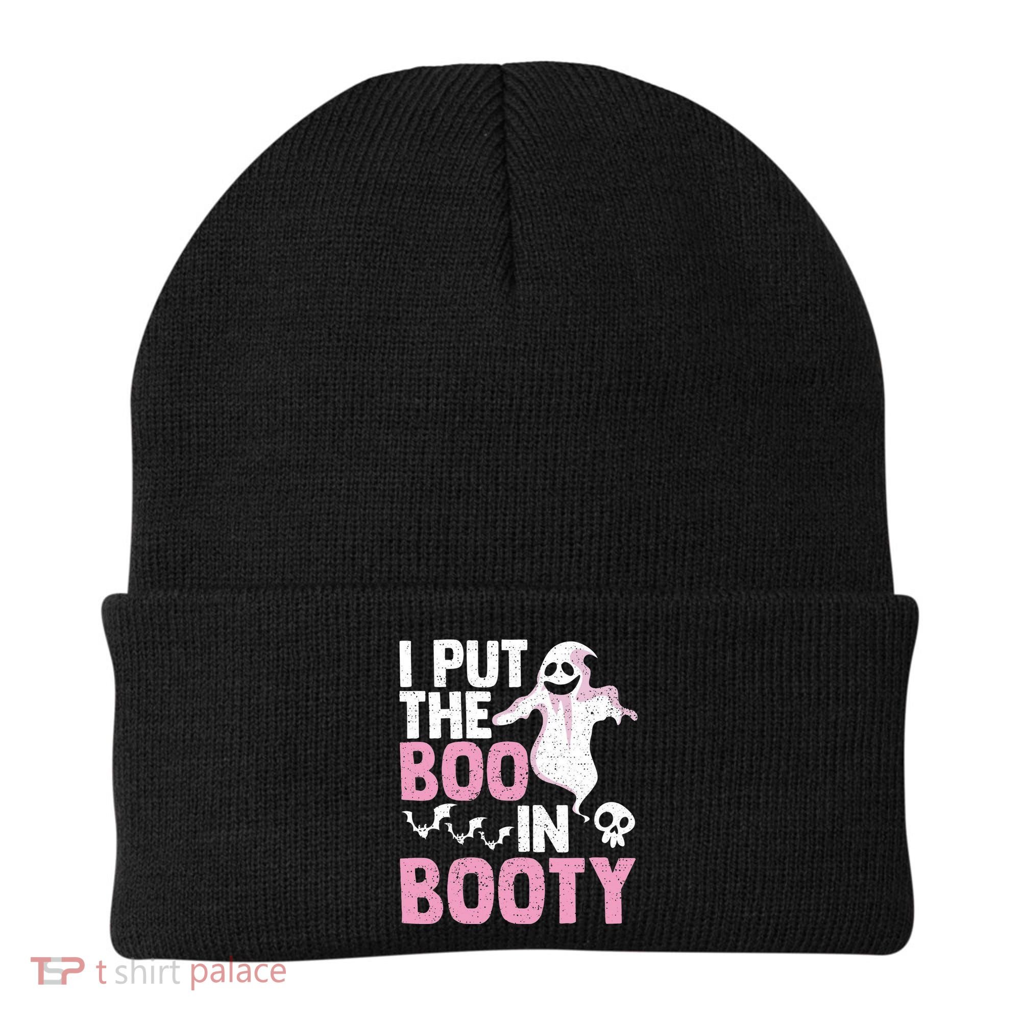 Put The Boo In Booty Funny Halloween Ghost Lover Joke Fan Beanie