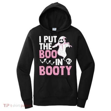 Put The Boo In Booty Funny Halloween Ghost Lover Joke Fan Women's Hoodie