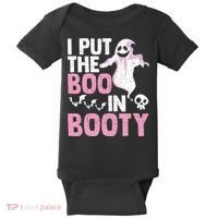 Put The Boo In Booty Funny Halloween Ghost Lover Joke Fan Baby Bodysuit thumb 0