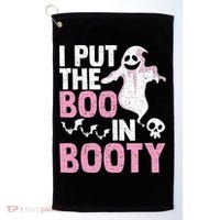 Put The Boo In Booty Funny Halloween Ghost Lover Joke Fan Golf Towel thumb 0