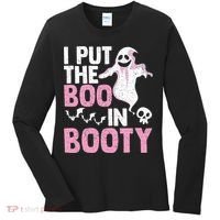 Put The Boo In Booty Funny Halloween Ghost Lover Joke Fan Women's Long Sleeve Shirt thumb 0