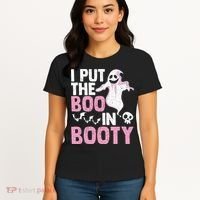 Put The Boo In Booty Funny Halloween Ghost Lover Joke Fan Women's T-Shirt thumb 4
