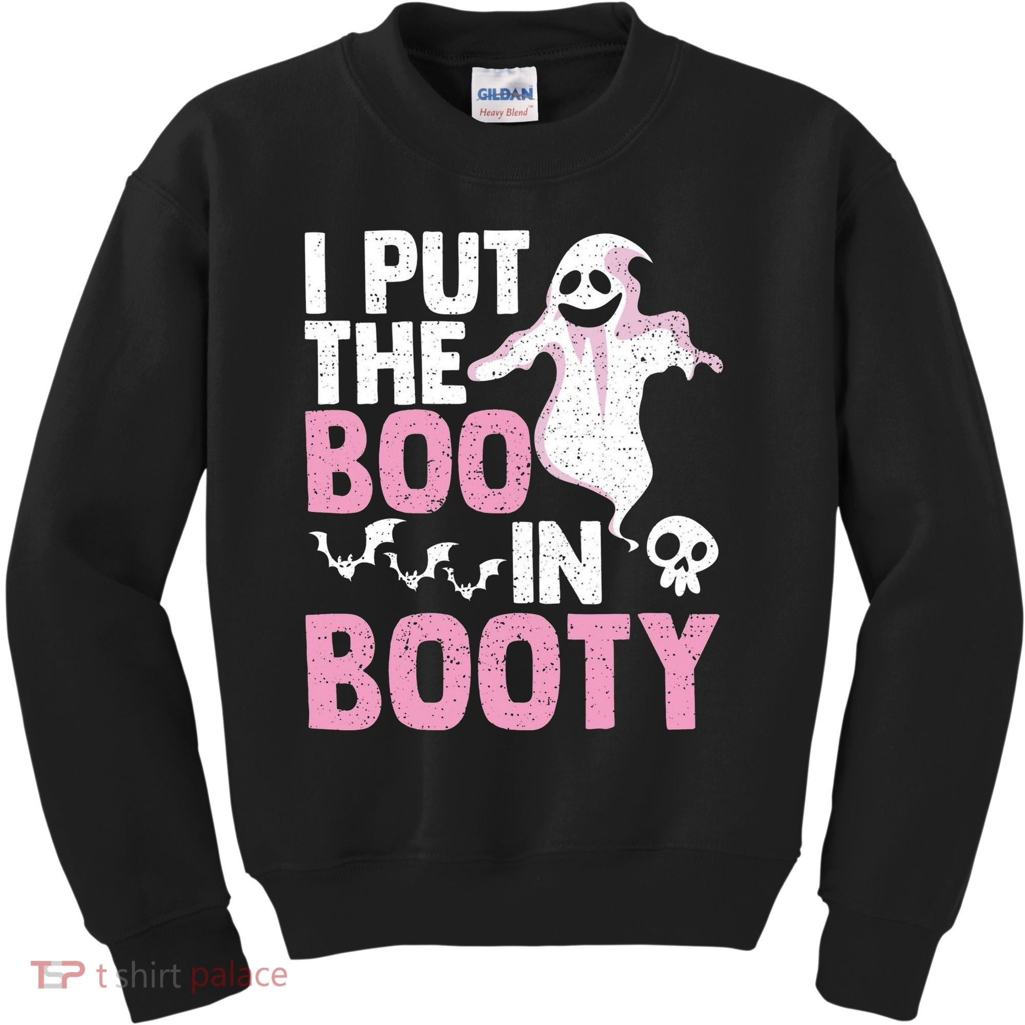 Put The Boo In Booty Funny Halloween Ghost Lover Joke Fan Kids Sweatshirt