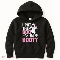 Put The Boo In Booty Funny Halloween Ghost Lover Joke Fan Kids Hoodie thumb 0