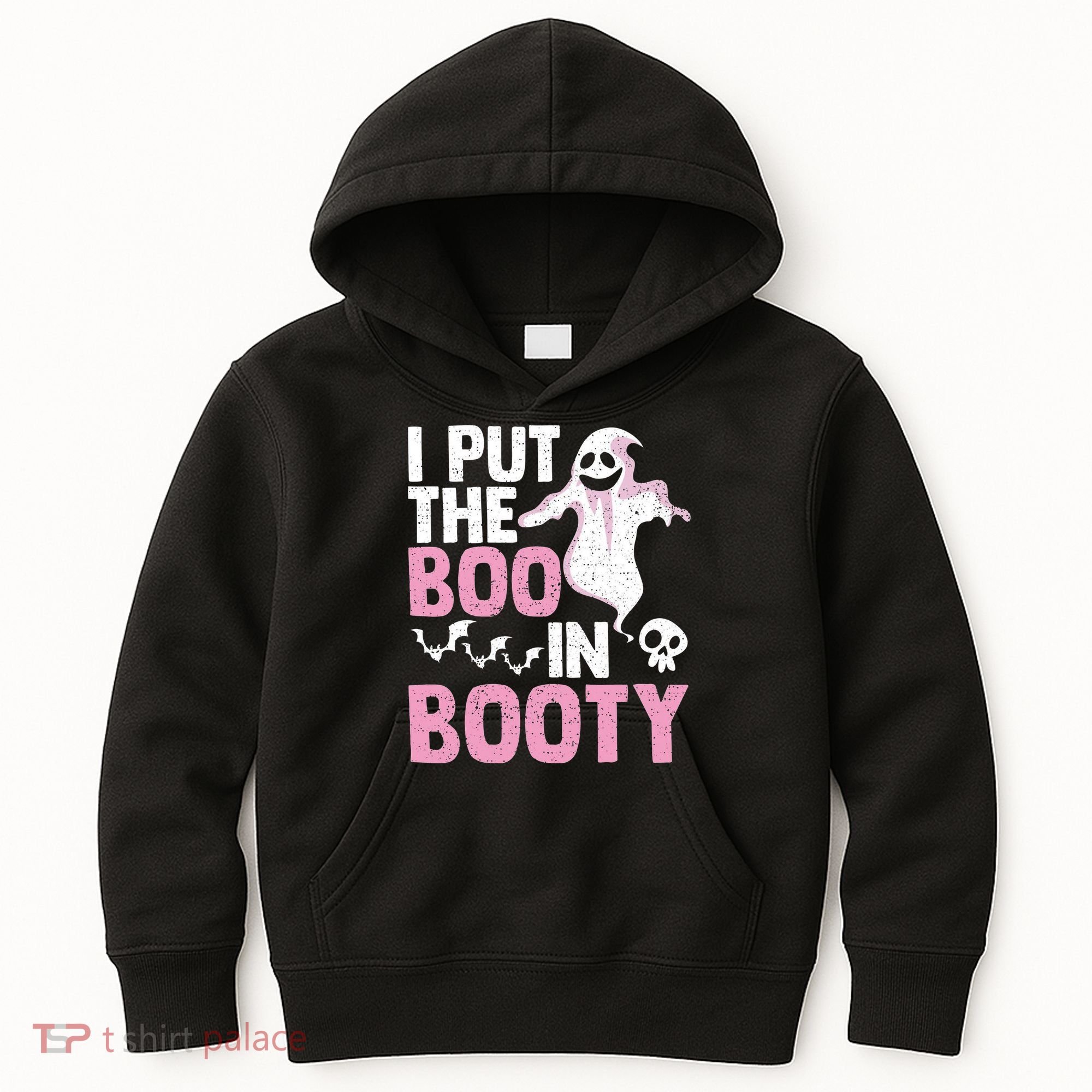 Put The Boo In Booty Funny Halloween Ghost Lover Joke Fan Kids Hoodie