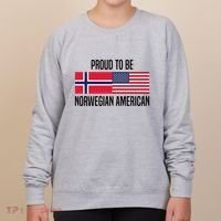 Proud To Be Norwegian American Cool Gift Women's Sweatshirt thumb 0