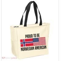 Proud To Be Norwegian American Cool Gift Tote Bag thumb 2