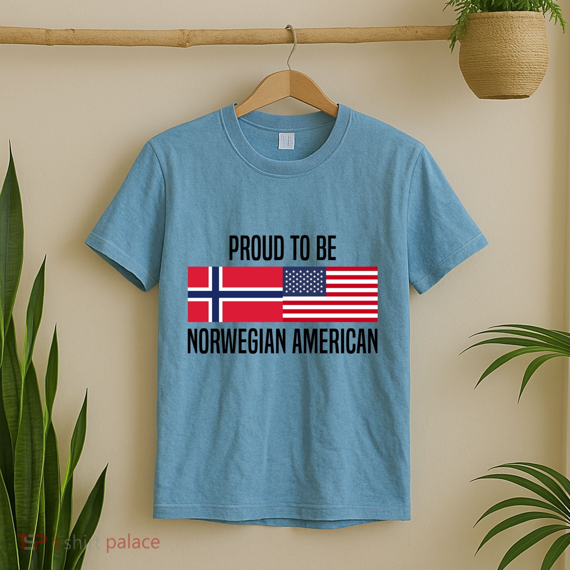 Proud To Be Norwegian American Cool Gift T-Shirt
