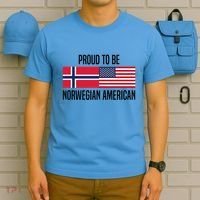 Proud To Be Norwegian American Cool Gift T-Shirt thumb 5
