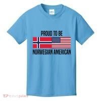 Proud To Be Norwegian American Cool Gift Kids T-Shirt thumb 0
