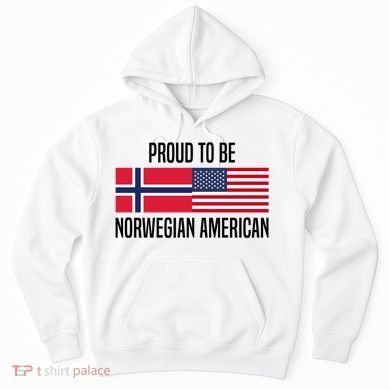 Proud To Be Norwegian American Cool Gift Hoodie