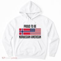 Proud To Be Norwegian American Cool Gift Hoodie thumb 0