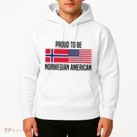 Proud To Be Norwegian American Cool Gift Hoodie thumb 2
