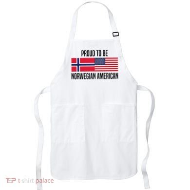 Proud To Be Norwegian American Cool Gift Apron