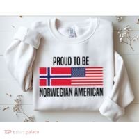 Proud To Be Norwegian American Cool Gift Sweatshirt thumb 2