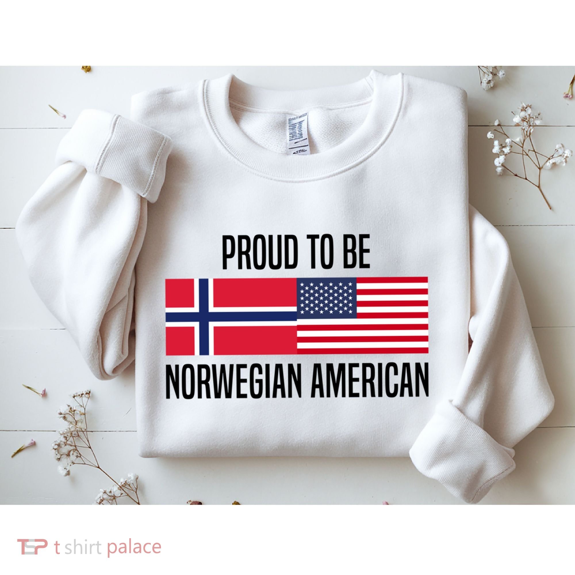 Proud To Be Norwegian American Cool Gift Sweatshirt